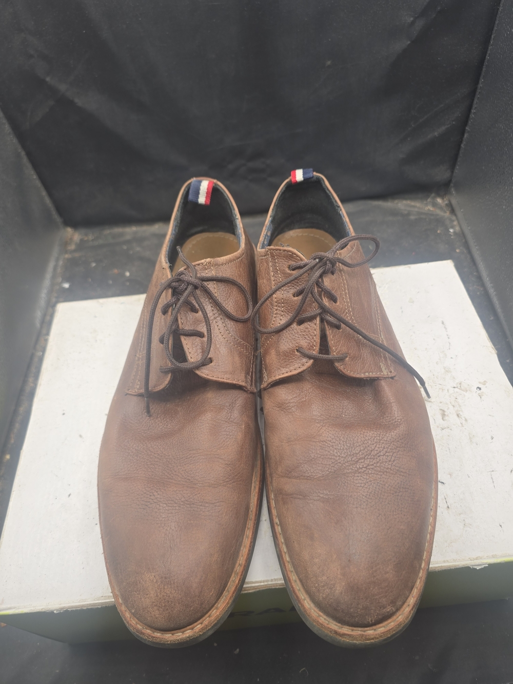 Ben Sherman Brown Leather Derby Lace-Up Shoes